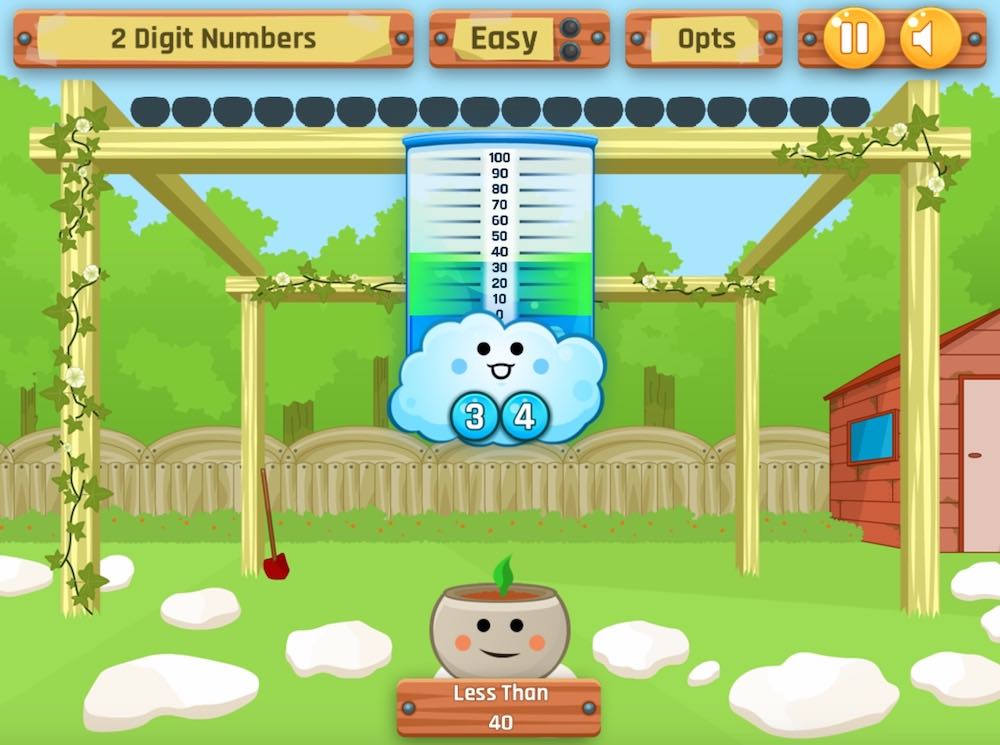 A screenshot from our game Little Raincloud